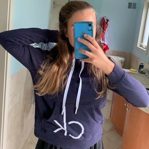 Calvin Klein navy blue hoodie
